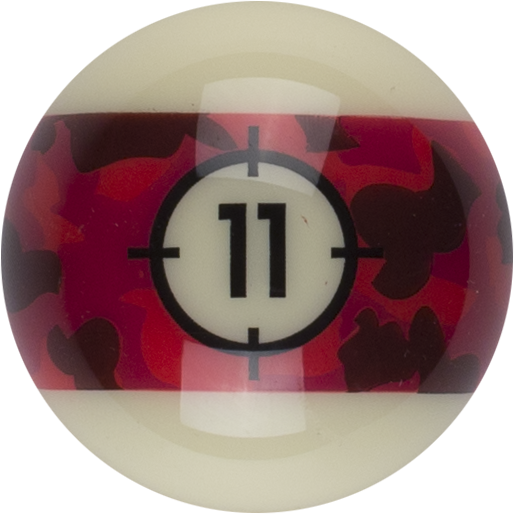 RBCAM_11 Aramith Camouflage Replacement Ball – #11 | Golden Break Billiards
